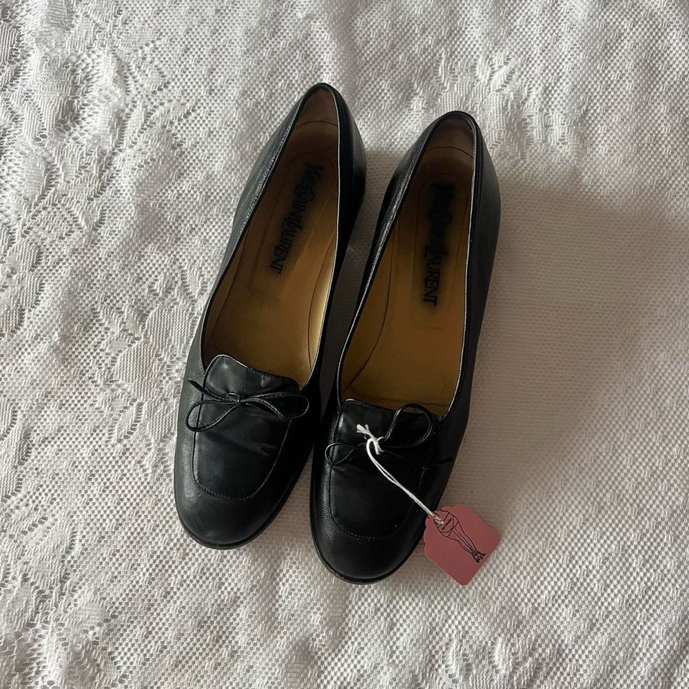 Vintage YSL Black Loafers